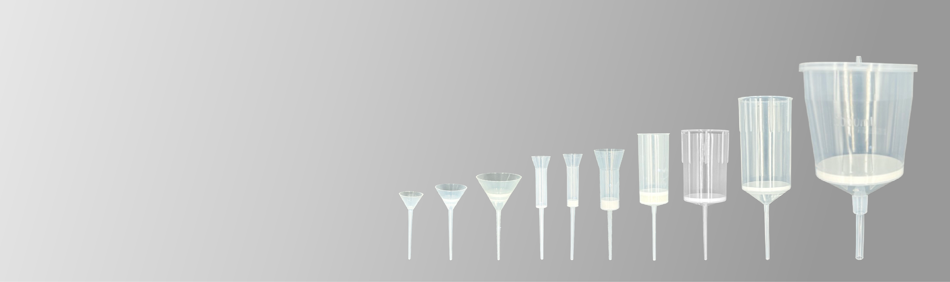 フィルター付きロート / 紙製秤量ロート